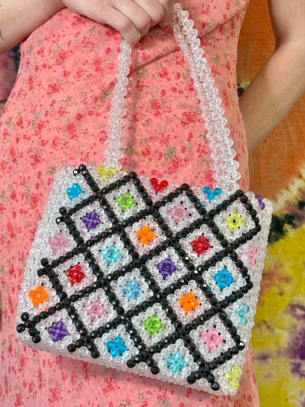 acrylic bead bag